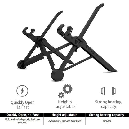 NEXSTAND K2 Portable Laptop Stand – Folding, Adjustable Height, Ergonomic Notebook Holder for MacBook & Laptops