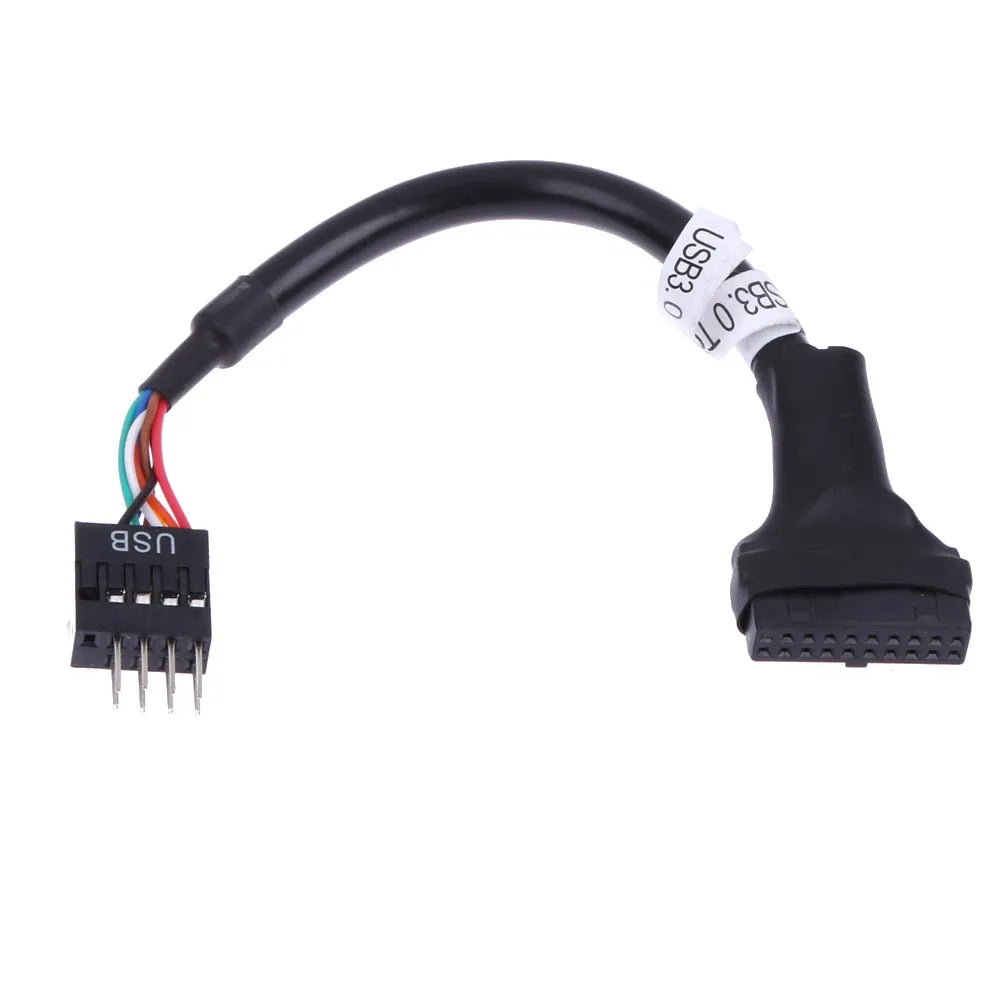 USB 3.0 20/19-Pin Female to USB 2.0 9-Pin Male Motherboard Cable