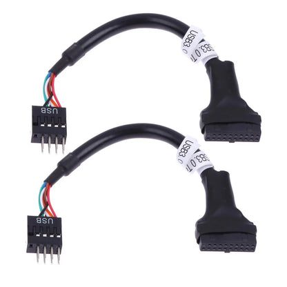 USB 3.0 20/19-Pin Female to USB 2.0 9-Pin Male Motherboard Cable