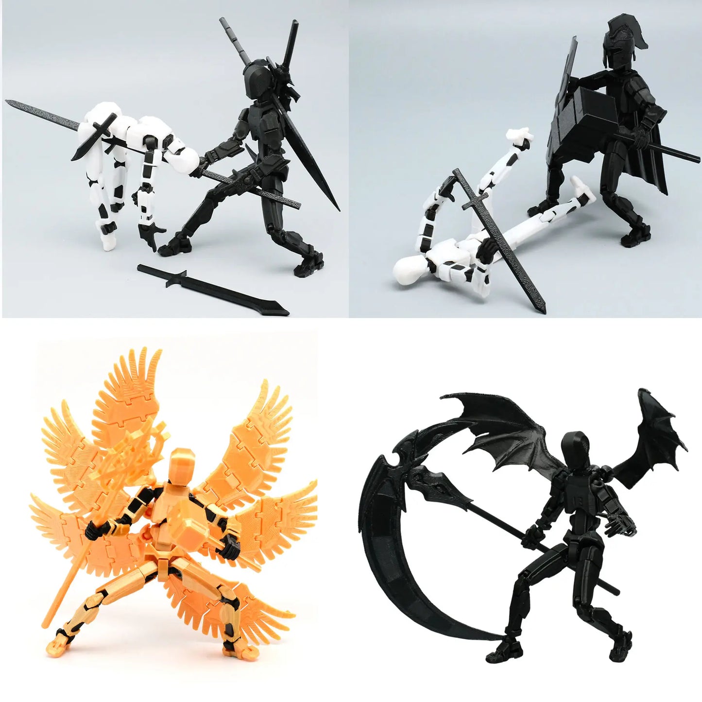 Shapeshift 2.0 Multi-Jointed 3D-Printed Action Figure – Perfect for Kids, Adults, and Family Fun