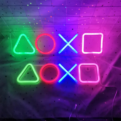 Game on Gamer LED Sign USB Powered Game Player LED Neon Sign for Wall Decor Game Room Decor Area Man Cave Pub Gift for Boys