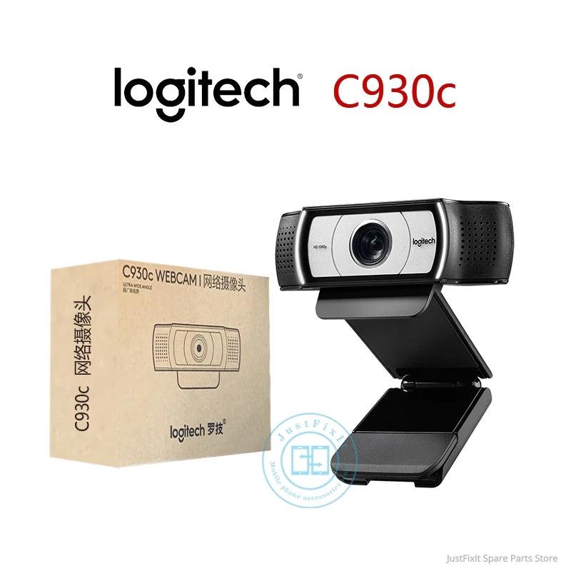 Logitech C930c HD Smart 1080P Webcam with Cover for Computer Zeiss Lens USB Video camera 4 Time Digital Zoom Web cam