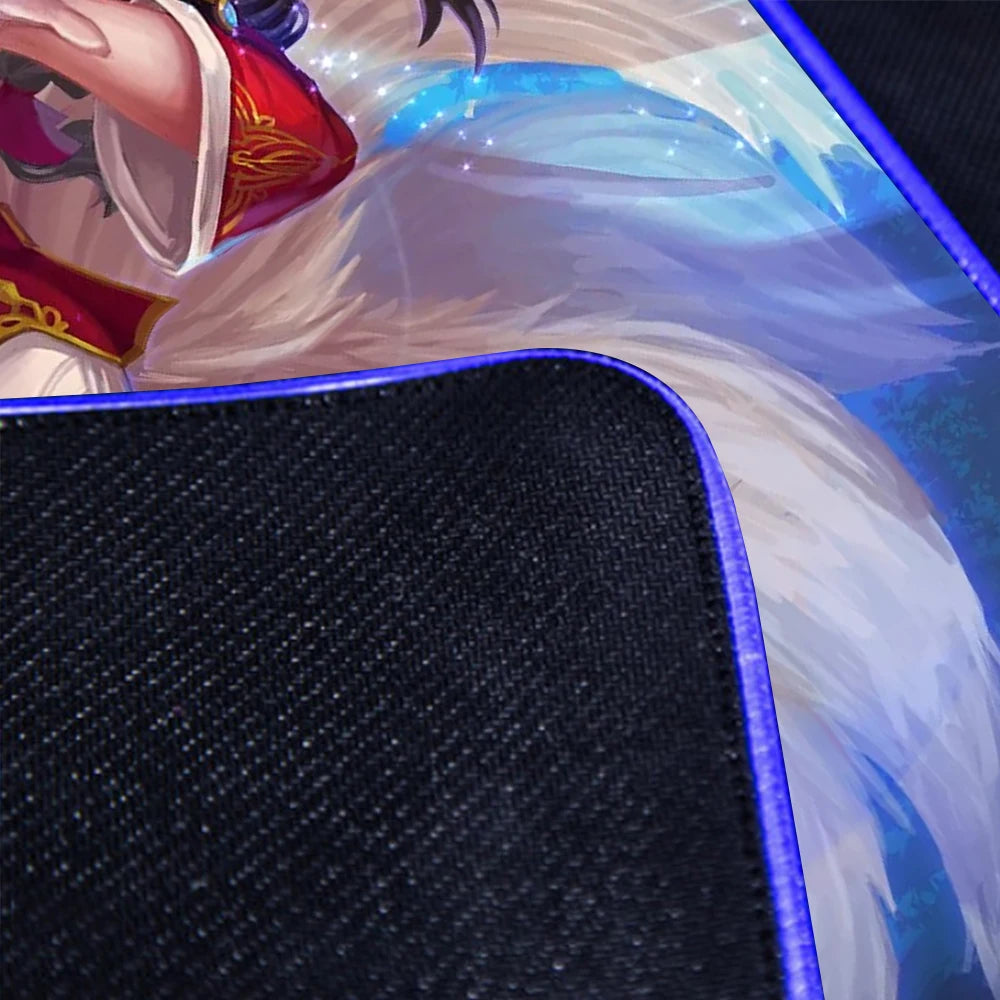 KDA Ahri RGB Gaming Mouse Pad - LED Backlit Mat (400 x 900 x 4mm)