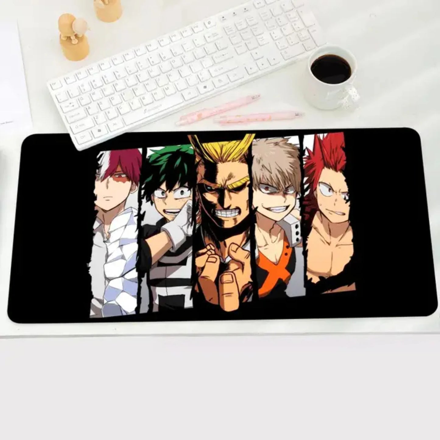 Hero Academia Izuku Midoriya Mouse Pad Large Anime Desk Mat Luxury Desktop Cartoon Gaming Keyboard Office Computer Cushion