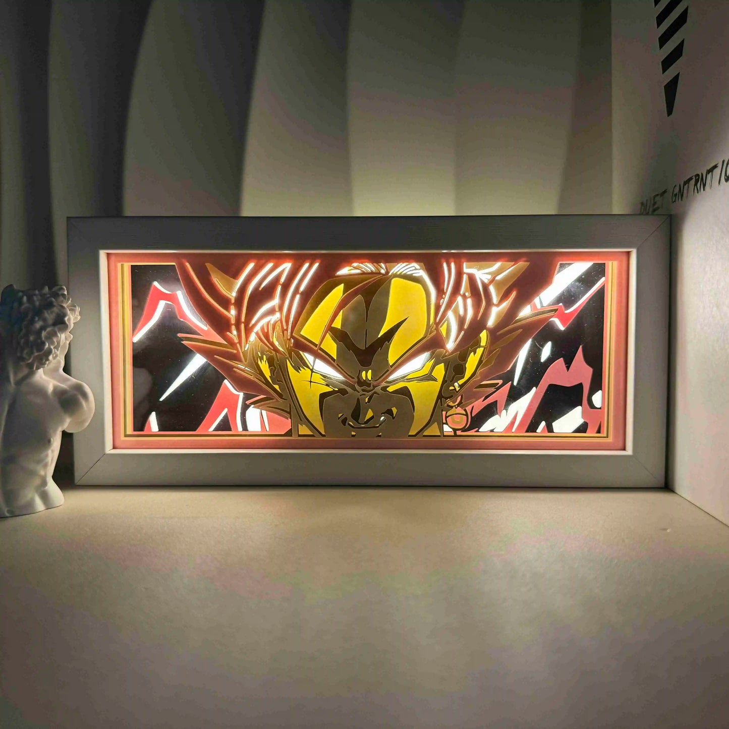 One Piece  anime series photo frame paper carving light paper-cut light atmosphere night light remote control colorful light box