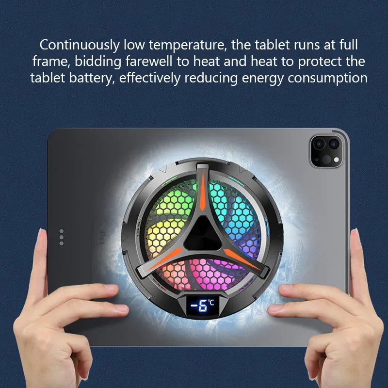 X42 Phone Magnetic Cooler Fan for Dedicated Tablet With Aluminum Laptop Tablet Stand Radiator Peltier Cooler For iPad iPhone Mac