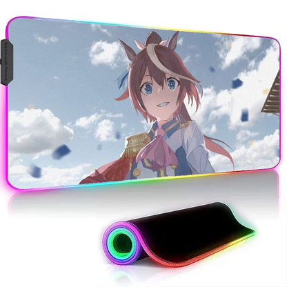 Uma Musume Pretty Derby XXL RGB Gaming Mouse Pad - Large LED Gamer Mat