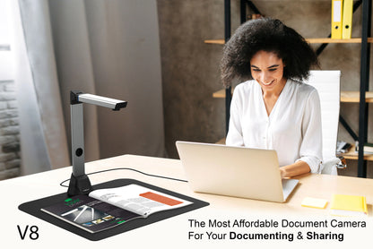 VIISAN V8 High-Definition 8MP Portable Book & Document Scanner - A3 Capture Size