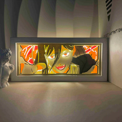 One Piece  anime series photo frame paper carving light paper-cut light atmosphere night light remote control colorful light box