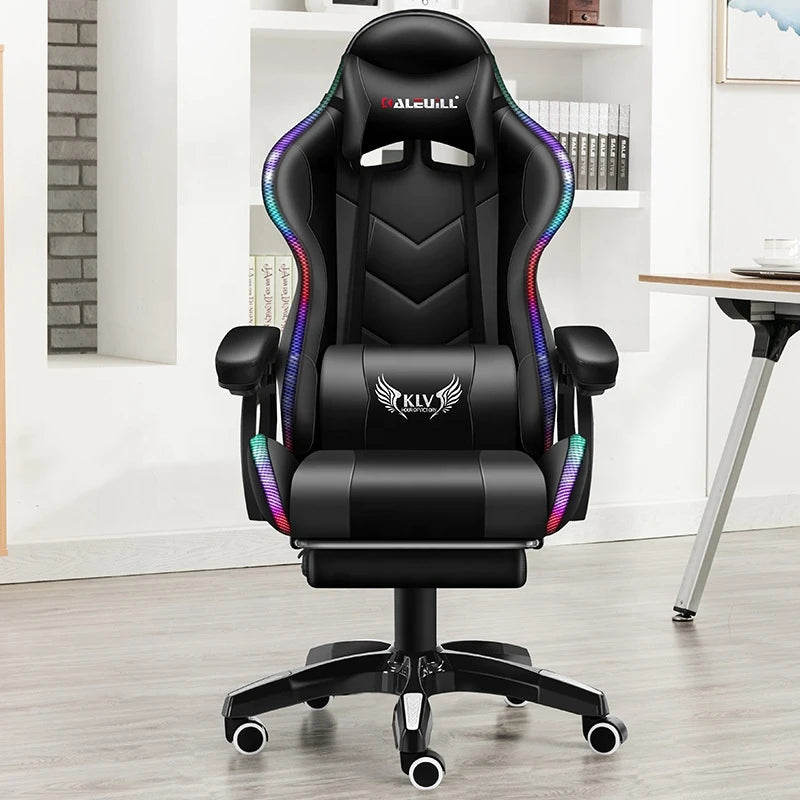 RGB Gaming Chair with Built-in Speakers & LED Lighting