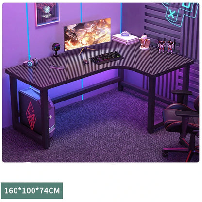 Modern L-Shaped Corner Gaming Desk - Wooden Desktop Computer Table for Home & Office