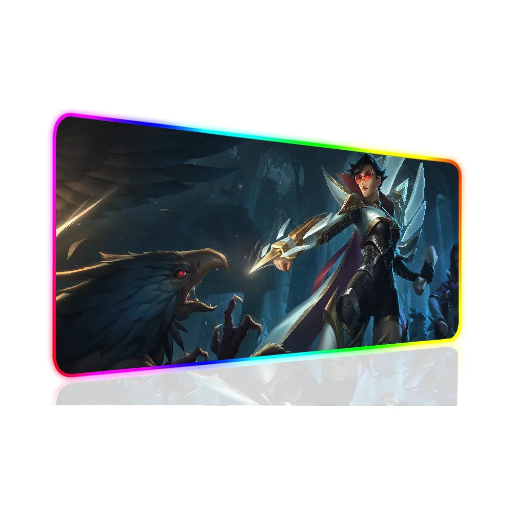 Vayne League of Legends XXL RGB Gaming Mouse Pad - Large LED Gamer Mat