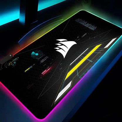 Corsair Mouse Pad XXL RGB Gaming Mouse Pad HD Gamer Accessories Large LED Light MousePads PC Carpet With Backlit