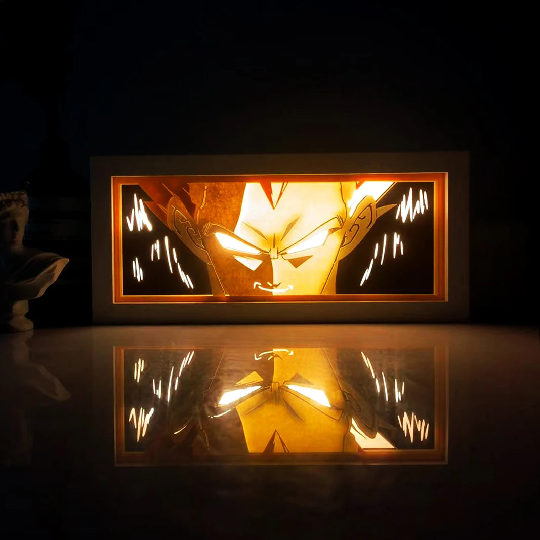 One Piece  anime series photo frame paper carving light paper-cut light atmosphere night light remote control colorful light box