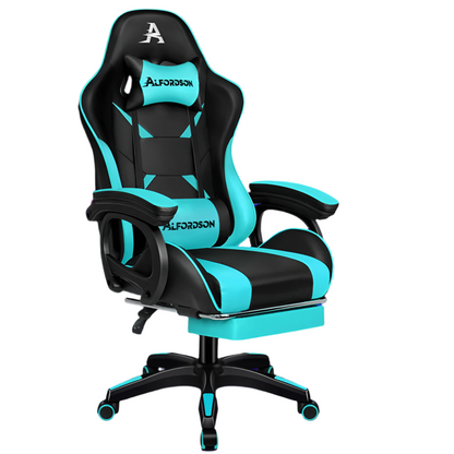 Alfordson Gaming Office Chair – Racing-Style Ergonomic Massage Chair with Footrest