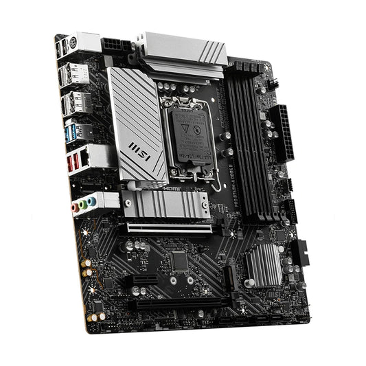 MSI PRO B760M-A DDR4-II Motherboard – LGA 1700, PCIe 4.0, 128GB DDR4, M.2 SATA, HDMI 2.1