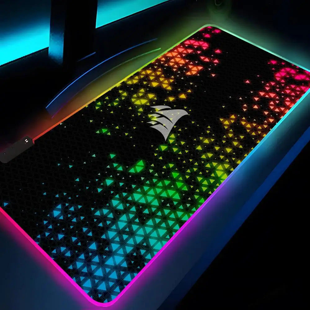 Corsair Mouse Pad XXL RGB Gaming Mouse Pad HD Gamer Accessories Large LED Light MousePads PC Carpet With Backlit