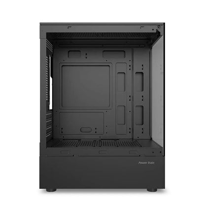 Power Train Illusory Mirror PC Case – M-ATX/ITX, Transparent Side Panel, 240mm Water Cooling Support