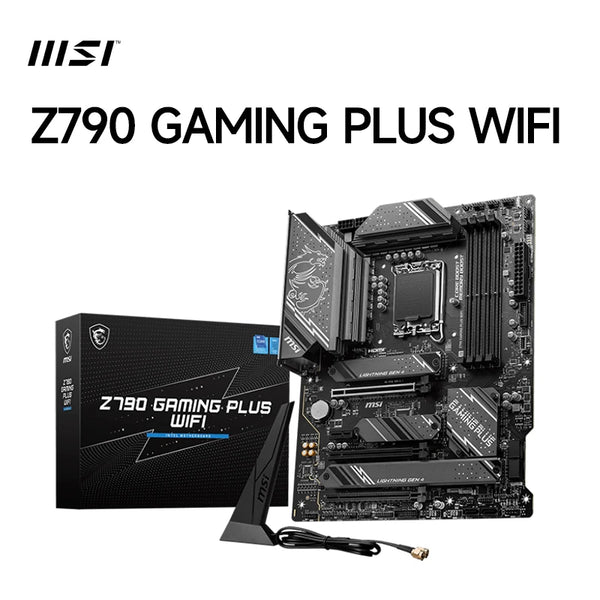 MSI Z790 GAMING PLUS WIFI Motherboard – LGA 1700, PCIe 5.0, 256GB DDR5, M.2 SATA, HDMI 2.1