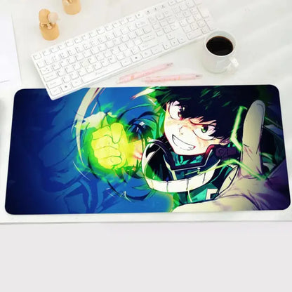 Hero Academia Izuku Midoriya Mouse Pad Large Anime Desk Mat Luxury Desktop Cartoon Gaming Keyboard Office Computer Cushion