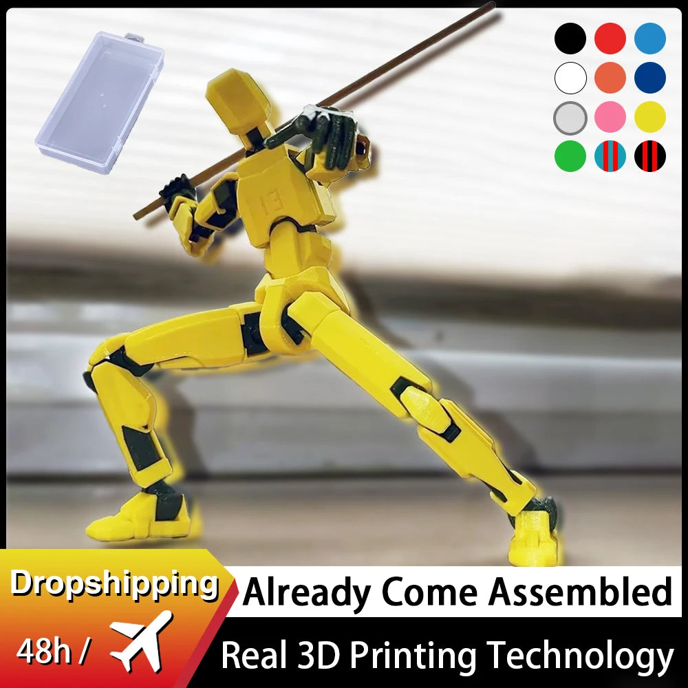 Shapeshift 2.0 Multi-Jointed 3D-Printed Action Figure – Perfect for Kids, Adults, and Family Fun