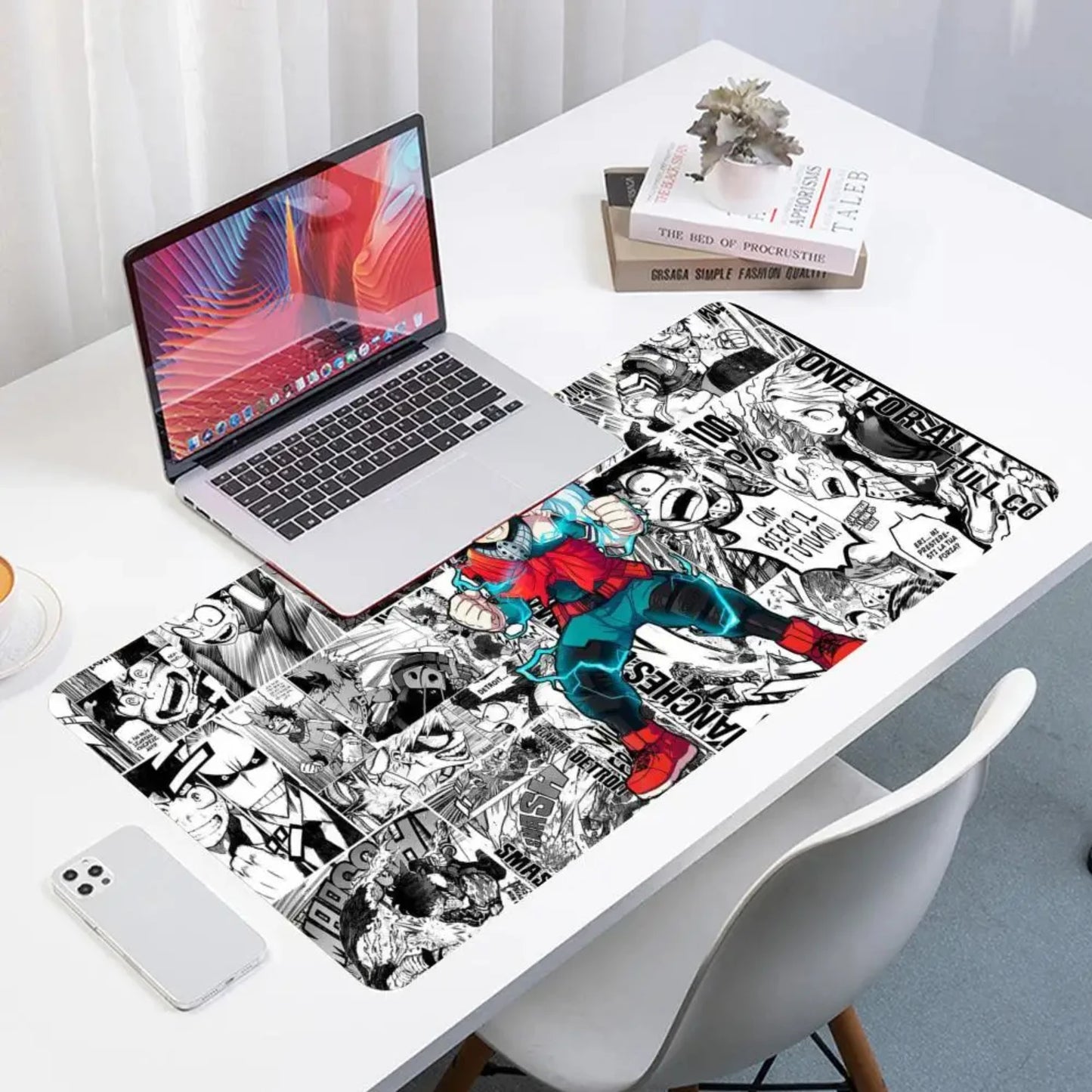 Hero Academia Izuku Midoriya Mouse Pad Large Anime Desk Mat Luxury Desktop Cartoon Gaming Keyboard Office Computer Cushion