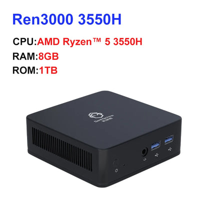 GenMachine Mini PC AMD Ryzen 5 3550H – 8GB/256GB or 16GB/512GB with Windows 10/11