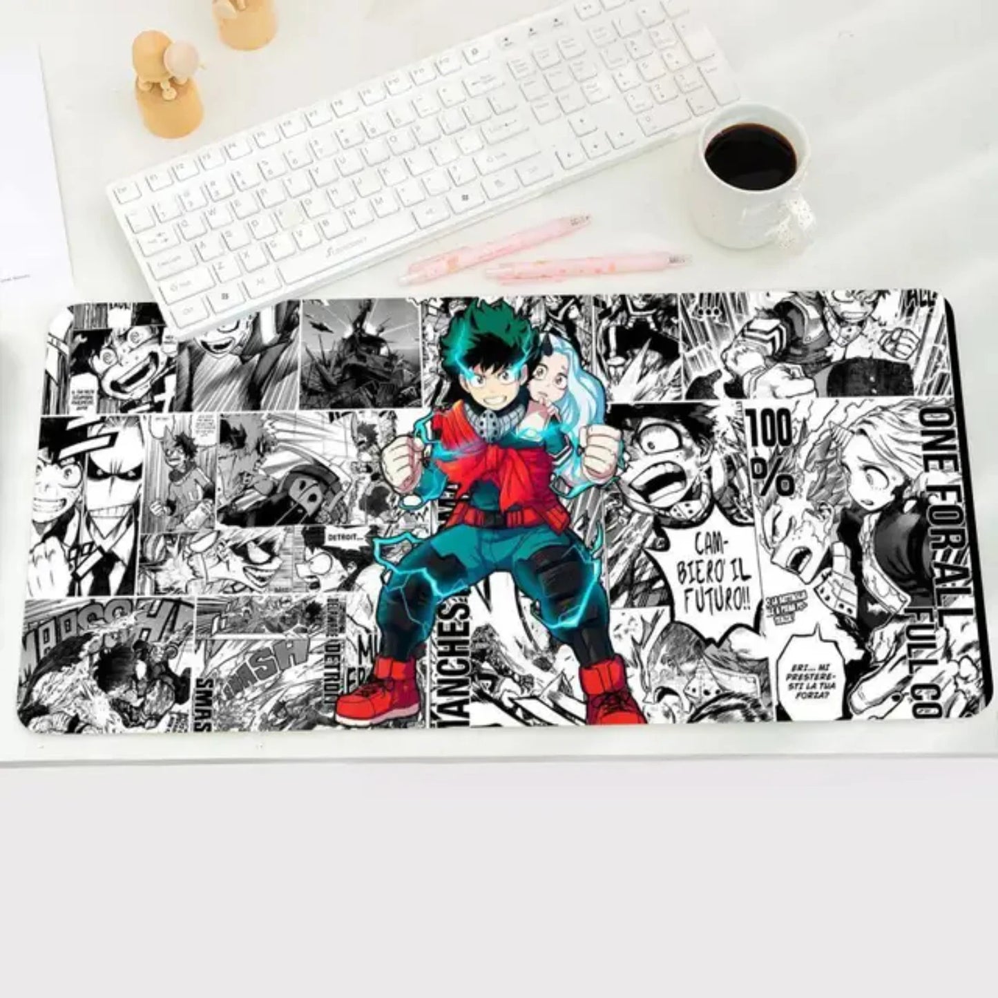 Hero Academia Izuku Midoriya Mouse Pad Large Anime Desk Mat Luxury Desktop Cartoon Gaming Keyboard Office Computer Cushion