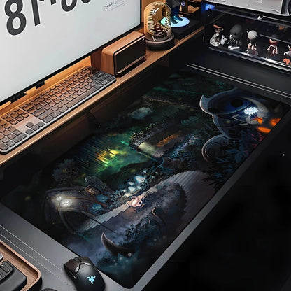 Hollow Knights Desktop Accessories Big Mousepad Xxl Desktop Protector Mat Gaming Gamer Office Anime Mause Pads Pc Large Carpet
