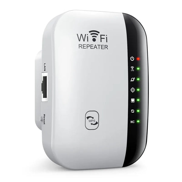 300Mbps Wireless WiFi Repeater & Signal Booster – 2.4GHz Range Extender