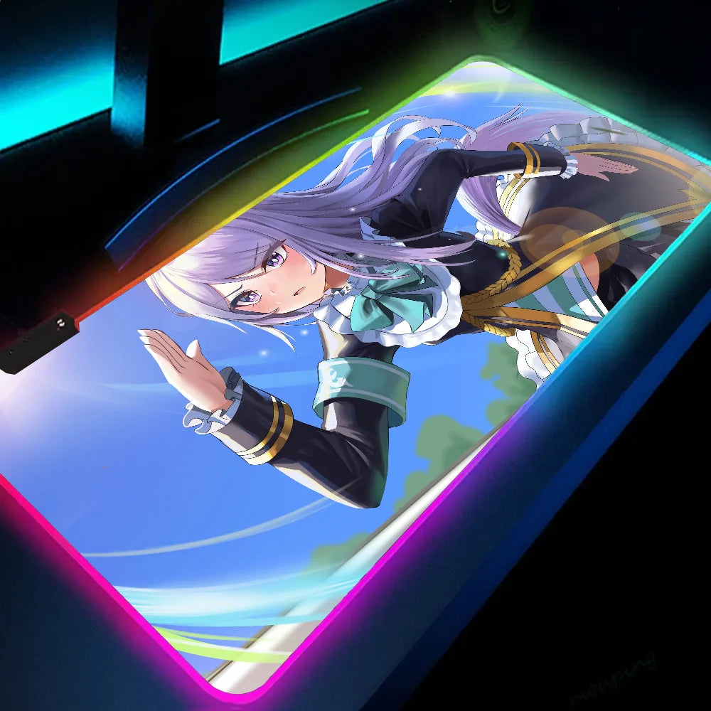 Uma Musume Pretty Derby XXL RGB Gaming Mouse Pad - Large LED Gamer Mat