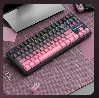 Attack Shark X87 Wireless Mechanical Gaming Keyboard – RGB, Hot-Swappable Strawberry Axis, 87 Keys