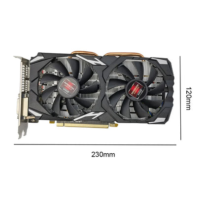 RX580 Gaming Graphics Card 1/2/4/8GB DDR3 – PCI-E X16 GPU for PC