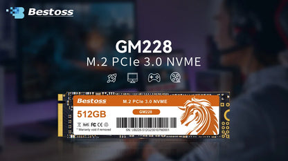 Bestoss NVMe M.2 SSD – 256GB/1TB, PCIe 3.0 x4, High-Speed Internal SSD for Laptops & Gaming PCs