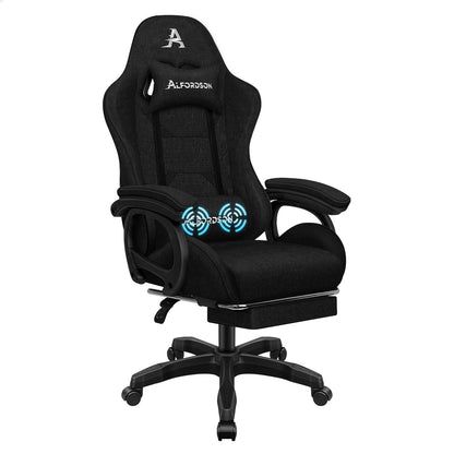 Alfordson Gaming Office Chair – Racing-Style Ergonomic Massage Chair with Footrest