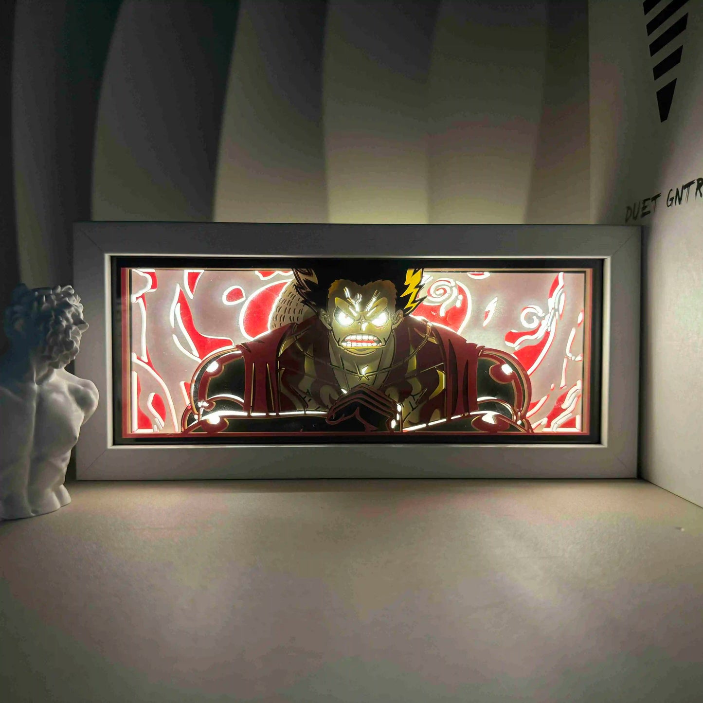 One Piece  anime series photo frame paper carving light paper-cut light atmosphere night light remote control colorful light box