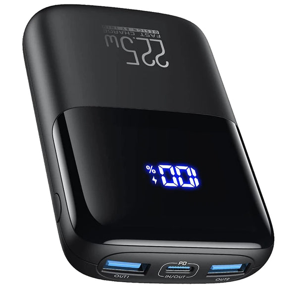 INIU 10000mAh Power Bank – 22.5W Fast Charge with Type-C PD and LED Display