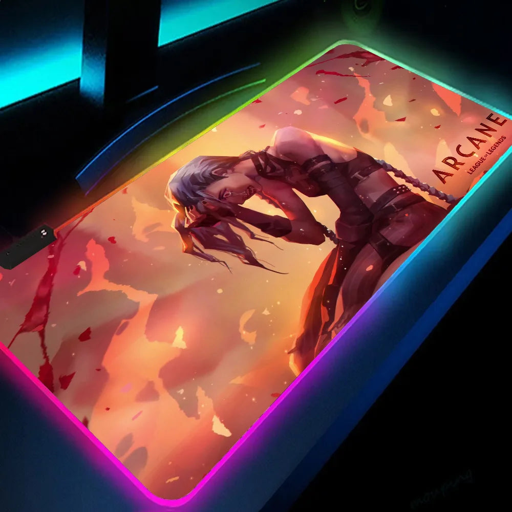 Arcane Jinx XXL RGB LED Gaming Mouse Pad Mat