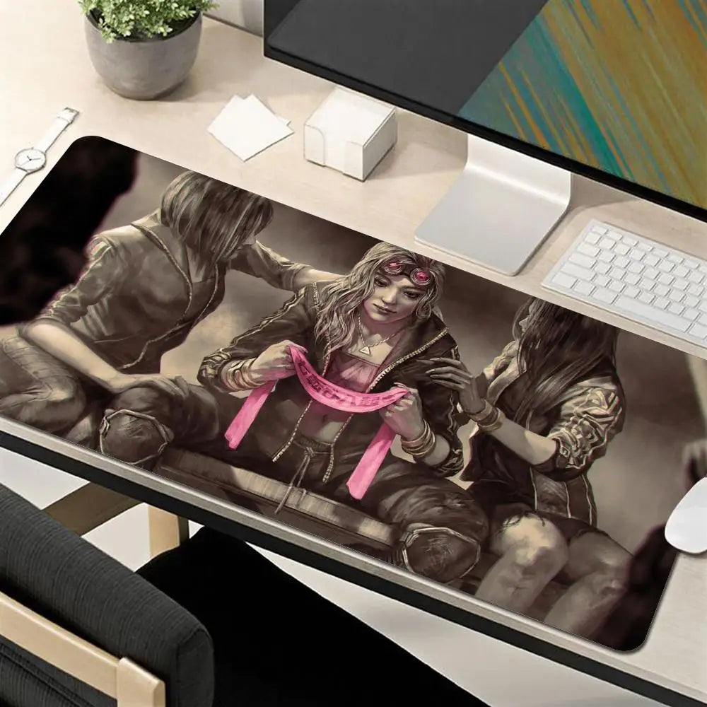 Gaming Mouse Pad for Computer Gamer XXL Dead By Daylight Mousepad Desk Mat Rubber Anti-slip Laptop Soft Mice Pad ?