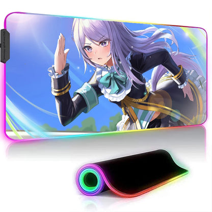 Uma Musume Pretty Derby XXL RGB Gaming Mouse Pad - Large LED Gamer Mat