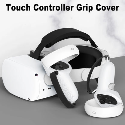 HUNDAI New VR Accessories Protective Cover For Oculus Quest 2 VR Touch Controller Silicone Cover Skin Handle Grip With Knuckle