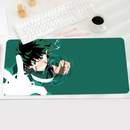 Hero Academia Izuku Midoriya Mouse Pad Large Anime Desk Mat Luxury Desktop Cartoon Gaming Keyboard Office Computer Cushion