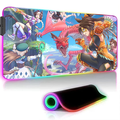 Uma Musume Pretty Derby XXL RGB Gaming Mouse Pad - Large LED Gamer Mat