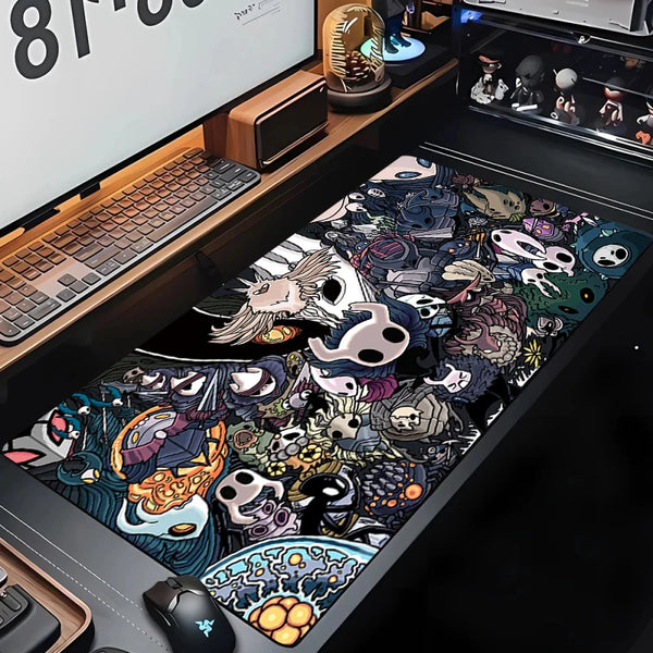 Hollow Knights Desktop Accessories Big Mousepad Xxl Desktop Protector Mat Gaming Gamer Office Anime Mause Pads Pc Large Carpet