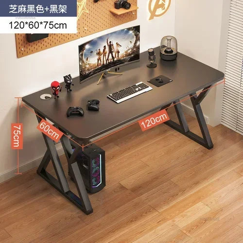 E-sports Gaming Table and Chair Combination Nordic Desktop Computer Desks Simple Home Bedroom Bookshelf Integrated Student Desk