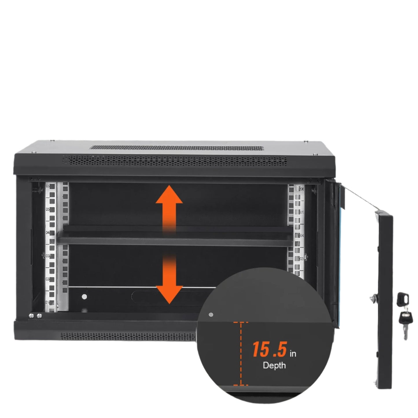 Multifunctional Network Server Cabinet – 9U/6U/12U Wall-Mounted & Floor-Standing Enclosure