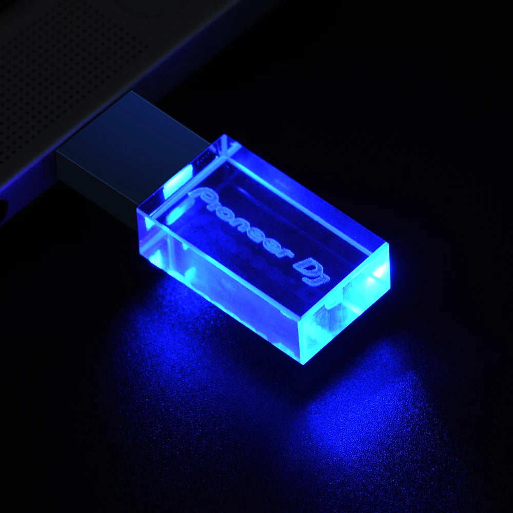 JASTER Pioneer DJ Crystal USB Flash Drive – High-Speed Memory Stick (16GB-128GB)