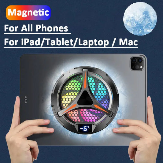 X42 Phone Magnetic Cooler Fan for Dedicated Tablet With Aluminum Laptop Tablet Stand Radiator Peltier Cooler For iPad iPhone Mac