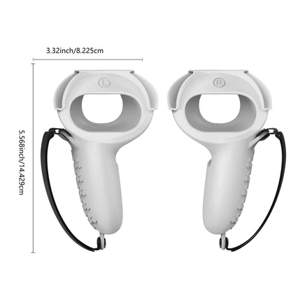 HUNDAI New VR Accessories Protective Cover For Oculus Quest 2 VR Touch Controller Silicone Cover Skin Handle Grip With Knuckle