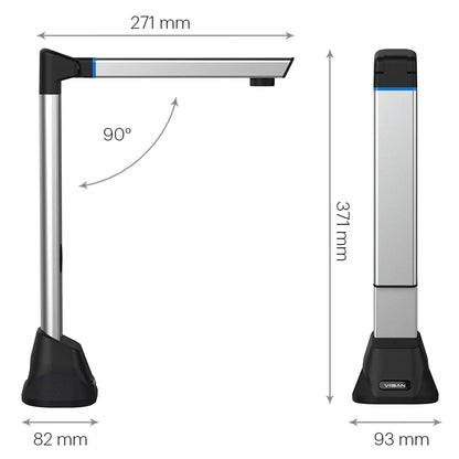 VIISAN V8 High-Definition 8MP Portable Book & Document Scanner - A3 Capture Size